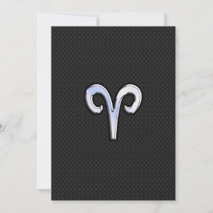 Carte Chrome Comme Aries Signe Zodiaque