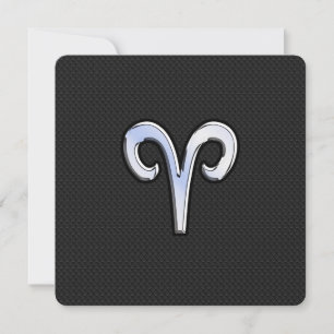 Carte Chrome Comme Aries Signe Zodiaque