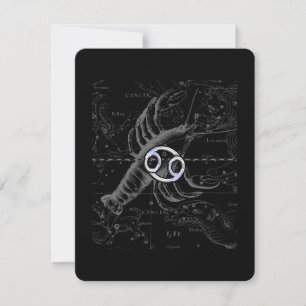 Carte Chrome comme Cancer Zodiac Connexion Hevelius