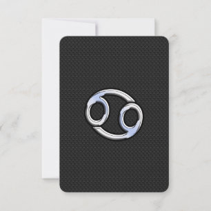 Carte Chrome comme cancer Zodiac Connexion Noir