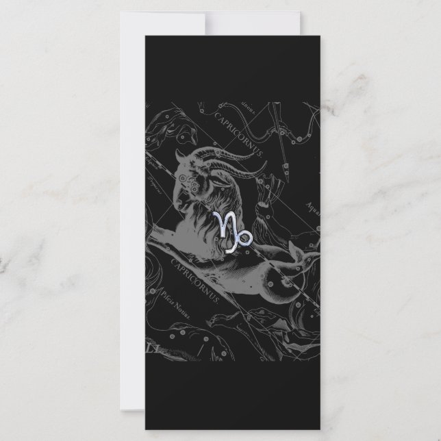 Carte Chrome comme Capricorn Zodiac Connexion Hevelius (Devant)
