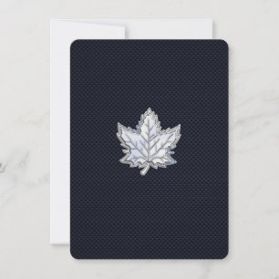 Carte Chrome comme feuille d'érable sur l'impression de 