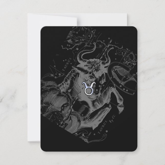 Carte Chrome comme Taurus Zodiac Connexion Hevelius (Devant)