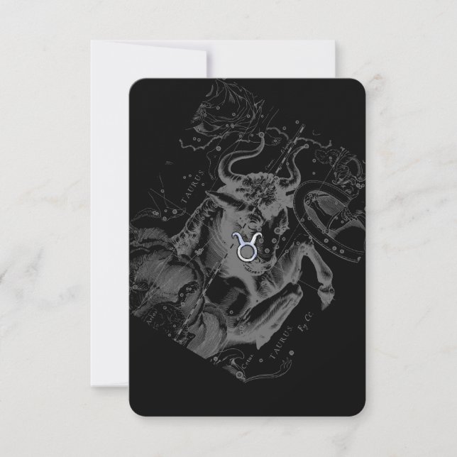 Carte Chrome comme Taurus Zodiac Connexion Hevelius (Devant)