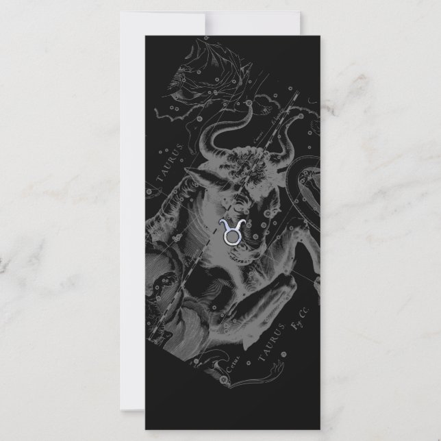 Carte Chrome comme Taurus Zodiac Connexion Hevelius (Devant)