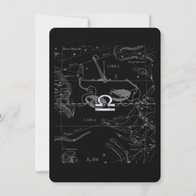 Carte Chrome like Libra Zodiac (Devant)