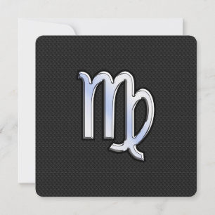 Carte Chrome Virgo Zodiac Connexion style peau de serpen