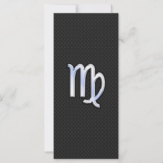 Carte Chrome Virgo Zodiac Connexion style peau de serpen (Devant)