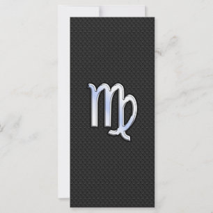 Carte Chrome Virgo Zodiac Connexion style peau de serpen