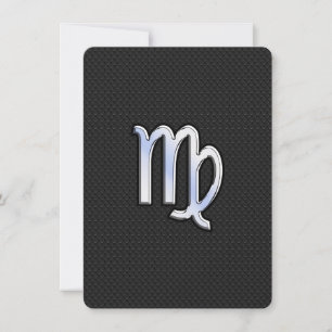 Carte Chrome Virgo Zodiac Connexion style peau de serpen
