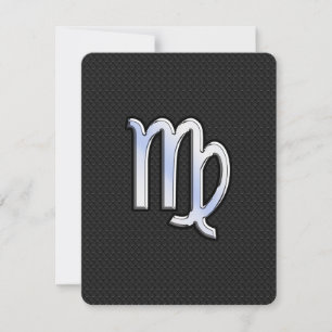 Carte Chrome Virgo Zodiac Connexion style peau de serpen
