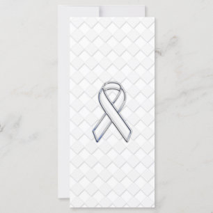 Carte Chrome White Ribbon Sensibilisation sur Checkers I