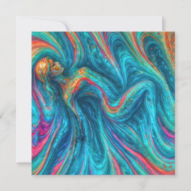 Carte "Chromisca" - Portrait d'enceinte fluide (Devant)