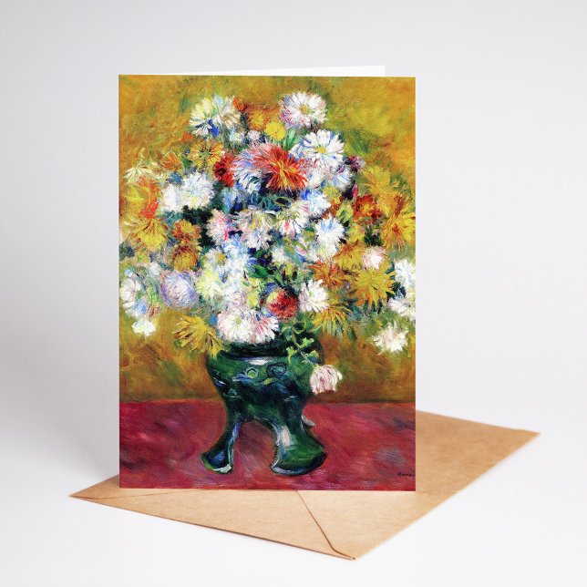 Carte Chrysanthèmes | Renoir (Créateur téléchargé)