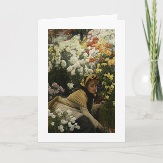 Carte Chrysanthèmes (vendeur de fleur) (Devant)