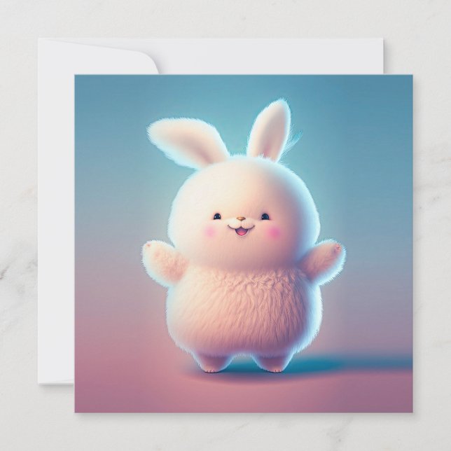 Carte Chubby White Bunny (Devant)