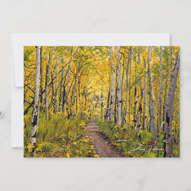 Carte Chute dans les arbres d'Aspen (Devant)