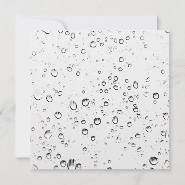 Carte Chute des gouttes de pluie (Devant)