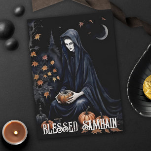 Carte Chute Forêt Béni Samhain Night Pagan sorch