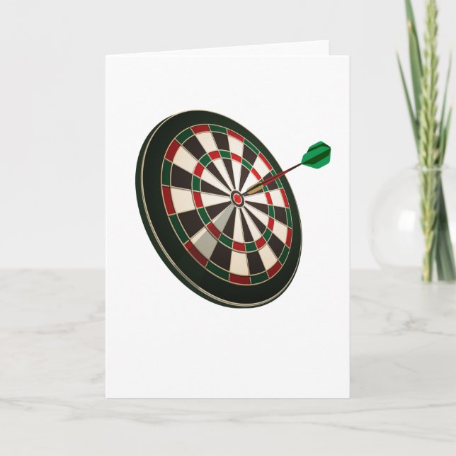 Carte Cible de flechettes Cadeau Dartist fléchettes lanc (Devant)