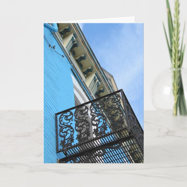Carte Ciel bleu et bâtiment (Devant)