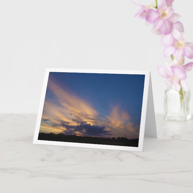 Carte Ciel bleu magique (Orchidée)