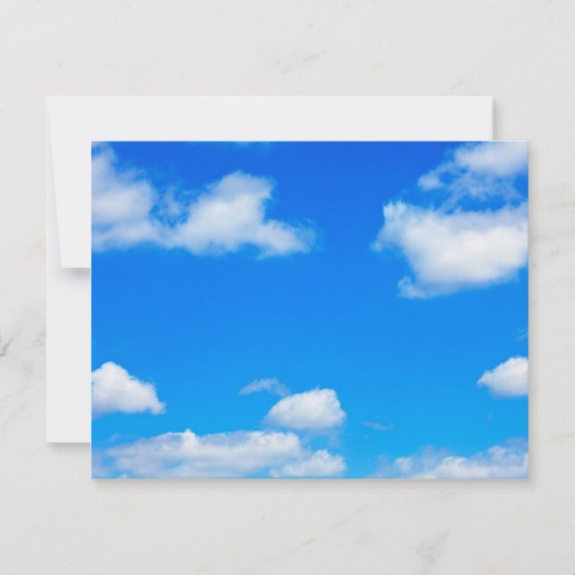 Carte Ciel bleu nuages blancs Arrière - plan nuage céles (Devant)