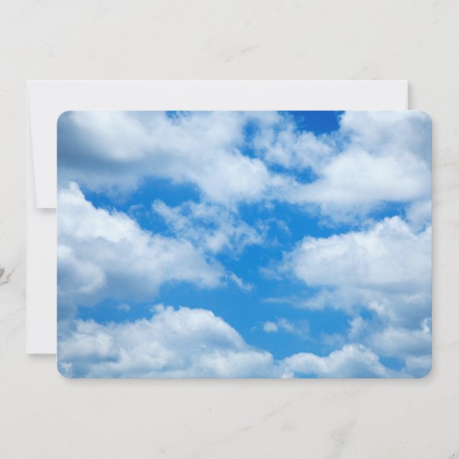 Carte Ciel bleu nuages blancs Ciel céleste Arrière - pla (Devant)