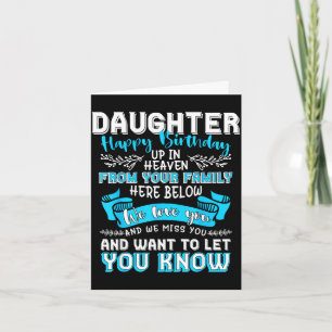 Carte Ciel mémorial famille joyeux anniversaire fille ck
