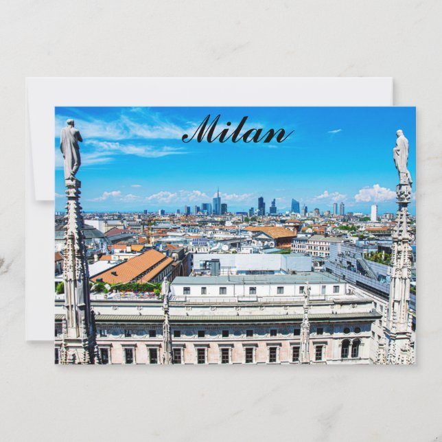 Carte Ciel Milan en Italie (Devant)