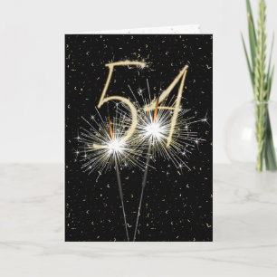 Carte cierges magiques pour les 54 ans de mariage