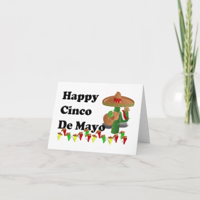 Carte Cinco de Mayo (Devant)