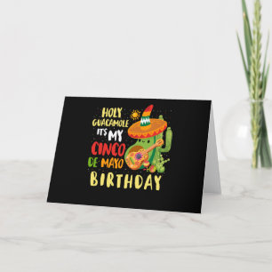 Carte Cinco De Mayo Anniversaire Saint-Guacamole Mexicai