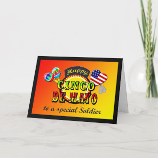 Carte Cinco de Mayo du soldat militaire