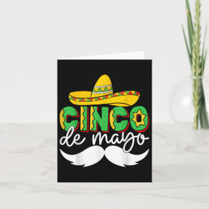 Carte Cinco De Mayo Faisons la Fête Équipe 5 De Mayo Mex