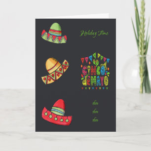 Carte Cinco de Mayo Vacances Casquettes mexicains