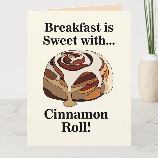 Carte Cinnamon Rolls Sweet Bun Breakfast (Devant)