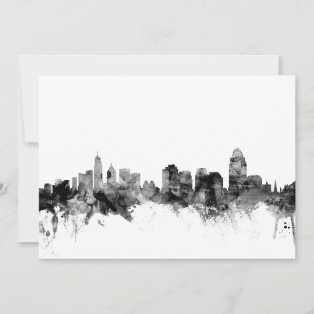 Carte Cinnati Ohio Skyline (Devant)