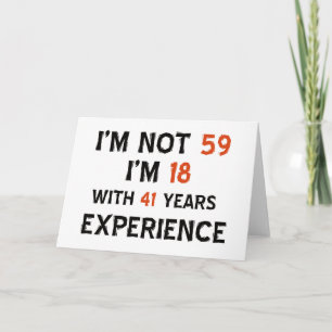 Carte cinquante-neuvième conceptions d'anniversaire