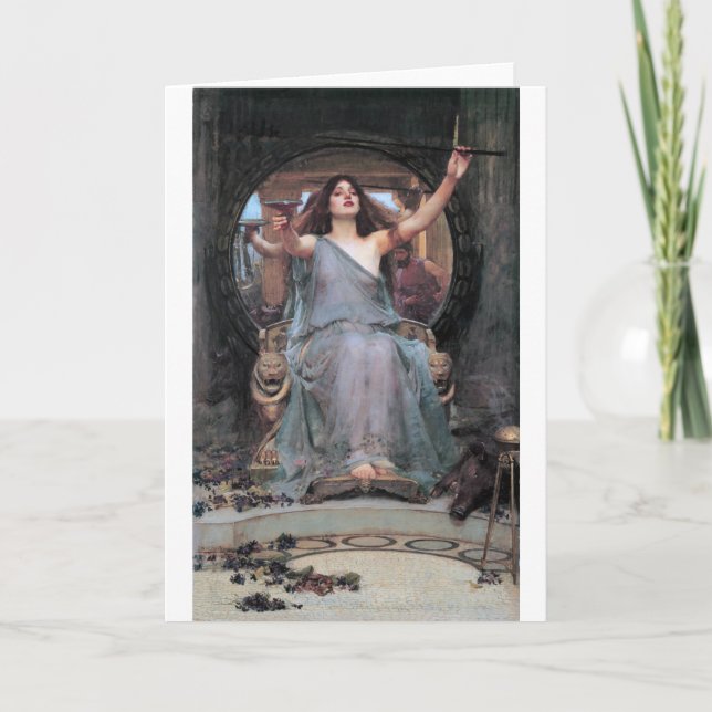 Carte Circe Offering the Cup to Odysseus, Waterhouse (Devant)