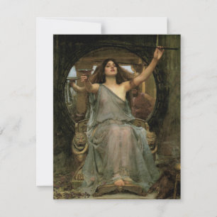 Carte Circe Offering the Cup to Ulysses par JW Waterhous