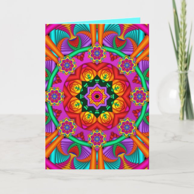 Carte Circle of Happiness, decorative birthday card (Devant)