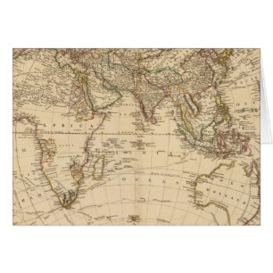 Carte circulaire de l'hémisphère oriental