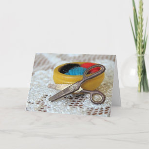 Carte Ciseaux et fils