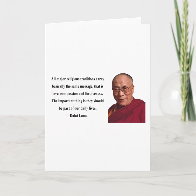 Carte citation 12b de Dalaï lama (Devant)