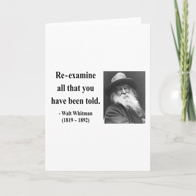 Carte Citation 1B de Whitman (Devant)