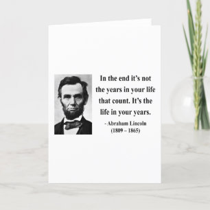 Carte Citation Abraham Lincoln 2b
