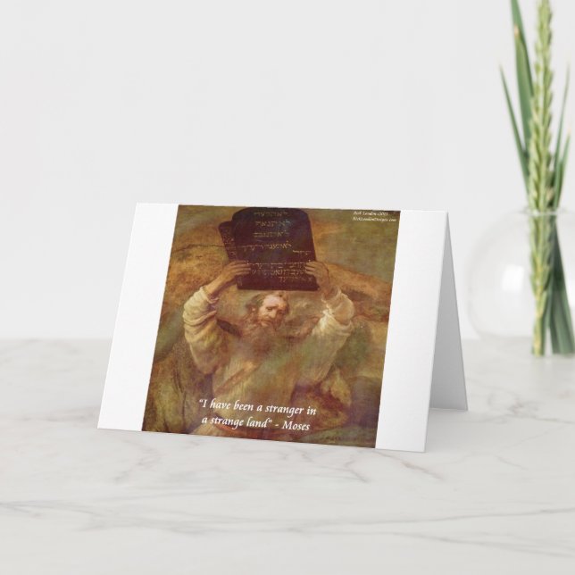 Carte Citation biblique de Rembrandt (Devant)