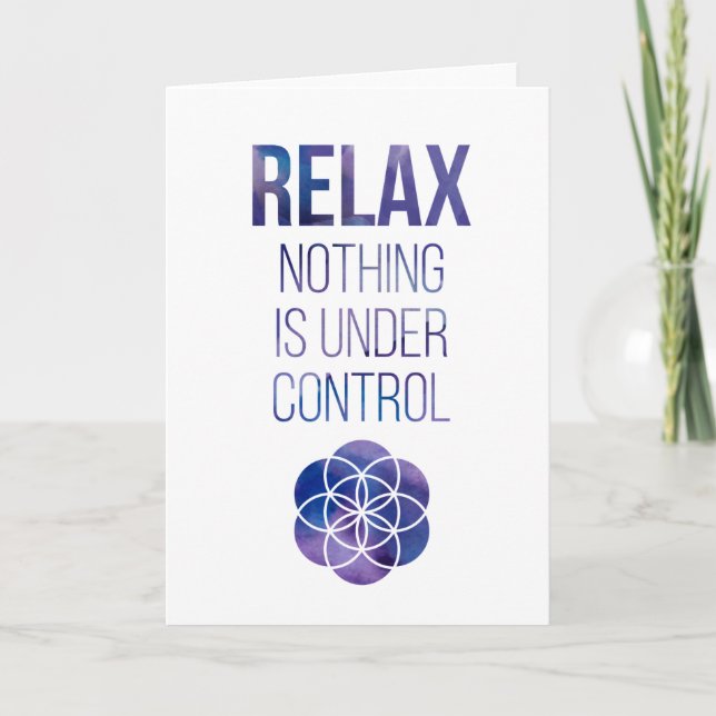 Carte Citation Bouddha Relax Mindfult (Devant)