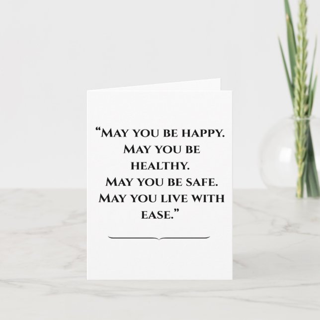 Carte Citation Budda Inspirational (Devant)